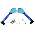 Retrovisor Esportivo Hornet Cb650f/650r/1000r Alumínio Azul - Illion