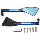 Retrovisor Esportivo Rizoma 3 Pontas - Lente Azul Retrovisor Esportivo Rizoma 3 Pontas - Lente Azul