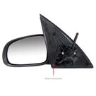Retrovisor Esquerdo Corsa Montana 02 Com Controle
