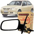 Retrovisor Esquerdo Lado Motorista Volkswagen Gol G3 G4 2000 2001 2002 2003 a 2014 Manual com Controle 2 Portas