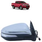 Retrovisor Externo Hilux SRV 2016 2017 2018 Elétrico Pisca Capa Cromada