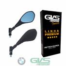 Retrovisor GVS BMW GS650/F800 Giro 360 Rosca Padrão Yamaha Lente Convexa Azul - GVS Premium