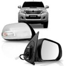 Retrovisor Hilux 2011 A 2014 Eletrico Cromado Com Pisca