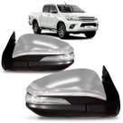 Retrovisor Hilux Srv 2016 2017 Elétrico Retrátil Com Pisca Capa Cromada