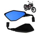 Retrovisor Kawasaki Z400 Lente Azul Haste Curta Média Honda Retrovisor Kawasaki Z400 Lente Azul Haste Curta Média Honda