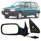 Retrovisor Lateral Esquerdo Motorista Fiat Uno Fire 2001 2002 2003 2004 2005 com Controle Interno de Regulagem com Acabamento de 4 Portas
