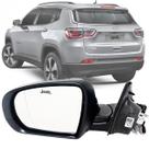 Retrovisor Lateral Esquerdo Motorista Jeep Compass Limited Longitude 2017 2018 2019 2020 2021 2022 Elétrico com Seta Original