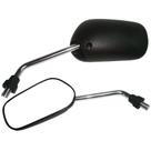 Retrovisor Mini Titan Haste Cromada Motos Yamaha Ybr Factor Lander Tenere Fazer