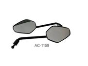 Retrovisor MODELO TIGER 1200 P/Moto Honda HASTE FIXA LONGA Lente convexa
