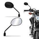 Retrovisor Moto Semelhante Original XRE 300 Rosca M8 Universal Honda Preto Haste Em Aço Par Awa