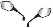 Retrovisor pcx 150 2019/2022 rosca m10 inversa prata para yamaha par