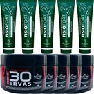 Revenda Atacado 5 Gel 30 Ervas Power 300g + 5 Pomada Massageadora Fisiofort 150g