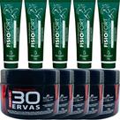 Revenda Atacado 5 Gel 30 Ervas Power 300g + 5 Pomada Massageadora Fisiofort 150g
