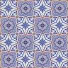 Revestimento Adesivo Azulejo Porto Colorido 15x15cm Azul