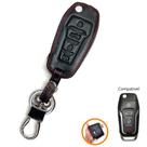 Revestimento Couro Capa Chaveiro Chave Canivete 4 Botões Ford Edge New Fiesta Ranger Revestimento Couro Capa Chaveiro Chave Canivete 4 Botões Ford Edge New Fiesta Ranger