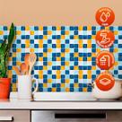 Revestimento de Azulejo Pastilha estilo Aquarela 270