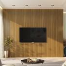 Revestimento de Parede Painel Ripado PVC Interno Barra 270x15cm Bariri PVC Bariri Cerejeira Revestimento de Parede Painel Ripado PVC Interno Barra 270x15cm Bariri PVC Bariri Cerejeira