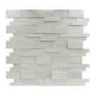 Revestimento Pedra Natural Lizzano 5x20cm e 10x20cm Aronne Branco