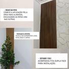 REVESTIMENTO RIPADO-Kit 40 Módulos MDF painel 11cmx45cm Placa Adesiva Revestimento 3d Parede