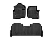 Revestimentos de piso WeatherTech para Ford F-150 (SuperCrew) pretos