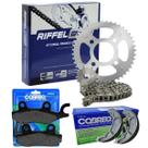 Revisão Cbx 250 Twister Relação + Pastilha + Lona De Freio