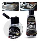 Revitalizador de farol Batom Black 50ml Limpa o amarelado e o fosco