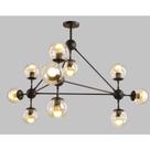 Rg lst 90001 luminaria pendente c/10 bocal globo fume