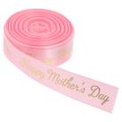 Ribbon ABOOFAN Pink Feliz Dia das Mães 20 mm x 10 jardas