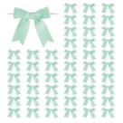 Ribbon Meseey, 50 peças, laços de gorgorão verde pastel de 8 cm