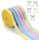 Ribbon Nsetriu Gingham 50 jardas e 10 mm para embrulho de presente
