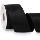 Ribbon Ribbli Black Satin Wire 6,35 cm Black 20 Yards Christmas
