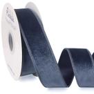 Ribbon Ribbli Dusty Blue Velvet com fio 3,8 cm x 9,1 m Ribbon Ribbli Dusty Blue Velvet com fio 3,8 cm x 9,1 m