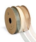 Ribbon Vitalizart Organza 1cm x 27m Creme Branco Rosa Dourado Ribbon Vitalizart Organza 1cm x 27m Creme Branco Rosa Dourado