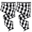 Ribbon Whaline Wired Edge Plaid Christmas Buffalo Check 2,5 cm Ribbon Whaline Wired Edge Plaid Christmas Buffalo Check 2,5 cm