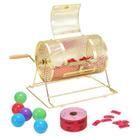 Riffle Ticket Spinner VEVOR Raffle Drum 30x20cm banhado a latão