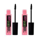 Rímel Maybelline Great Lash à prova d'água, muito preto, pacote com 2 unidades