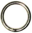 Ring Baron Grande Aço Prateado Niquelado com 3,2 cm de diâmetro