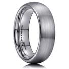 Ring King Will Basic em carboneto de tungstênio 6 mm, prata, tamanho 8,5