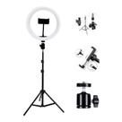 Ring Light 10 Polegadas Tripe com Suporte Celular 26cm