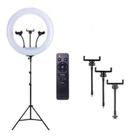 Ring Light 48cm 18 polegadas LED 65W 3x Suporte Celular Iluminador Profissional 3 Cores Tripe 2 mts com Controle Remoto