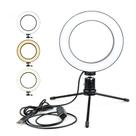 Ring Light 6 Polegadas Iluminador De Led Com Tripe Usb 16cm