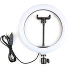 Ring Light Aro 10 Polegadas Suporte LED Luz Foto Vídeo 26cm - shop mix