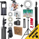 Ring Light Aro de Luz Led Anel Iluminador + Tripé Pedestal Profissional 2 Metros Suporte Tablet Celular Universal Ring Light Aro de Luz Led Anel Iluminador + Tripé Pedestal Profissional 2 Metros Suporte Tablet Celular Universal