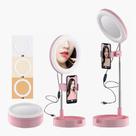 Ring Light Com Suporte De Celular E Espelho Para Make e Live