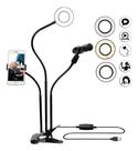 Ring Light com Suporte Integrado para Microfone - Iluminação Profissional para Live Stream