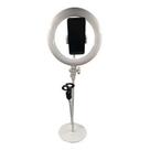 Ring Light de Mesa Com Suporte Para Celular e Microfone