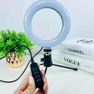 Ring Light de Mesa Iluminador 6 Polegadas - maquiagem - selfie - live - make - abajur - luminaria