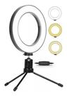 Ring Light De Mesa Iluminador De Led Tripé 6 Polegadas 16cm - Galaxy