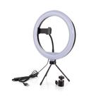 Ring Light Iluminador 8 polegadas com Tripé De Mesa Luz Led