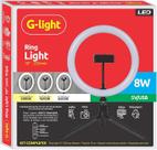 Ring Light Iluminador Led 10 Polegadas 24cm Usb Tripé 19cm